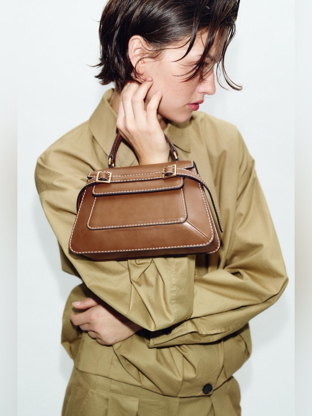 Zara Buckle City Bag - Picture 3 of 13